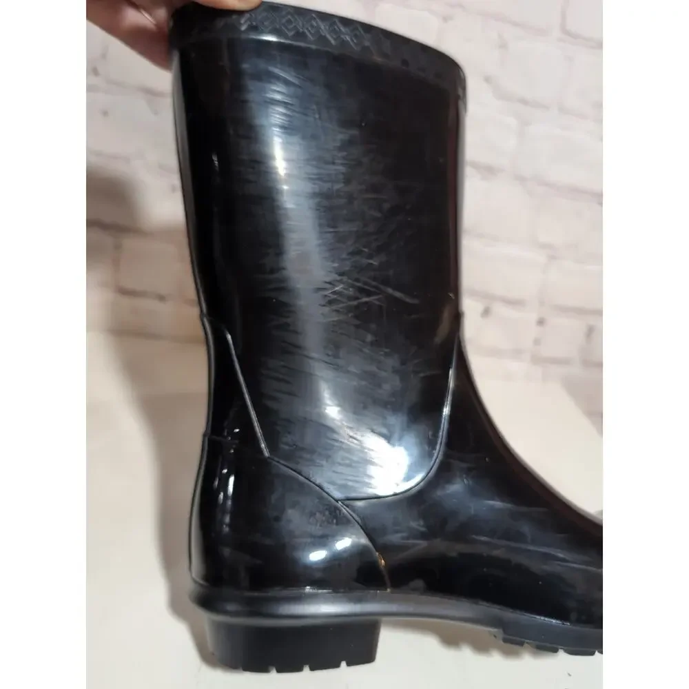 UGG Sienna Women's Sz 7 Black Rubber Rain Boots